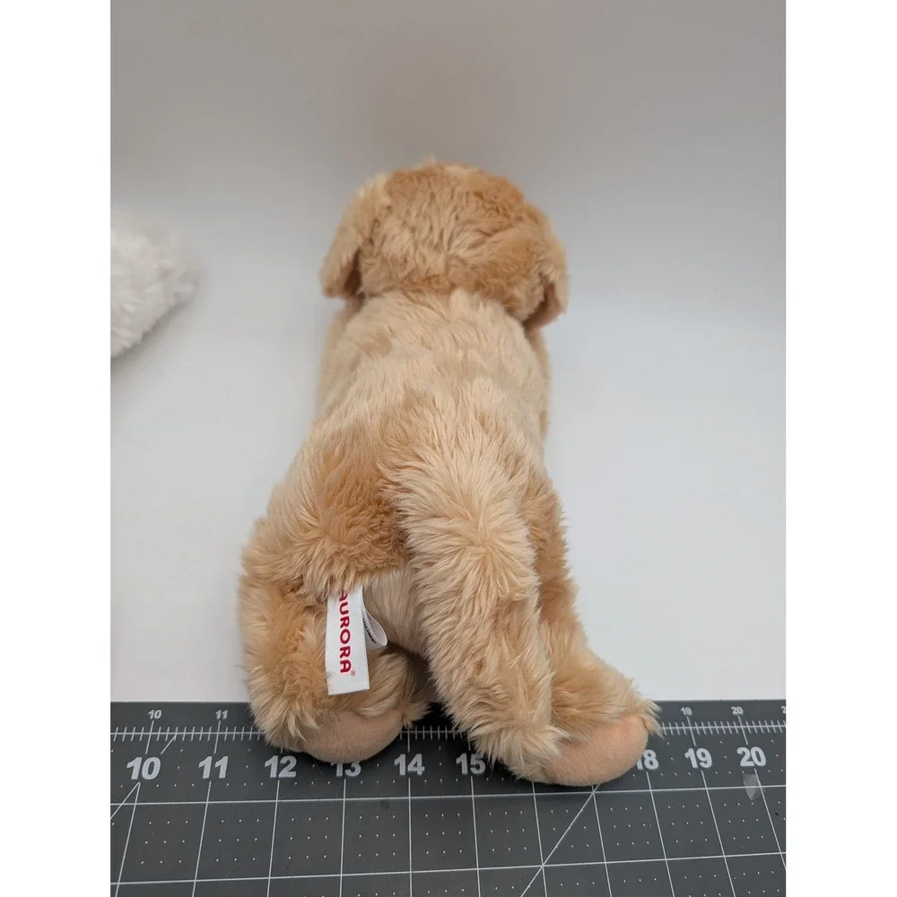 Aurora Golden Retirever Bichon White Dog Plush Puppy 2021 Stuffed Animal Toy‎